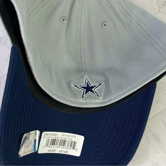 Dallas Cowboys New Era 39Thirty Sideline Gray Stretch Fitted Sz L-XL Hat Cap Dak - Picture 6 of 7